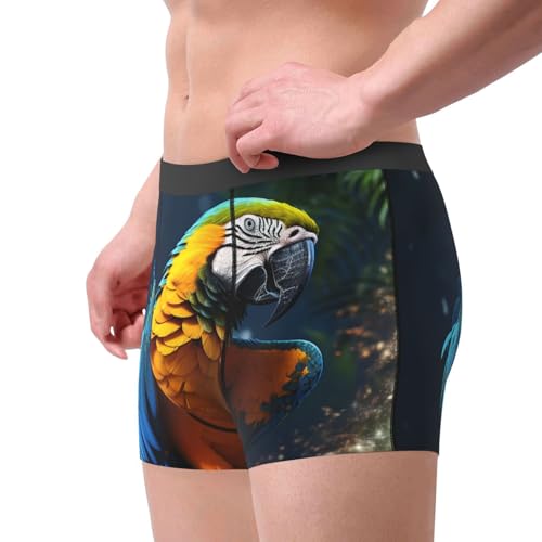 Men's Underwear Macaw Boxer Briefs, Stretch Moisture-Wicking Trunks and Boxer Brief for Men4