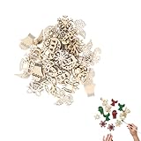 SUPVOX 50Pcs Pendentifs en Bois pour DéCoration De NoëL - Ornements Suspendus DIY pour S...