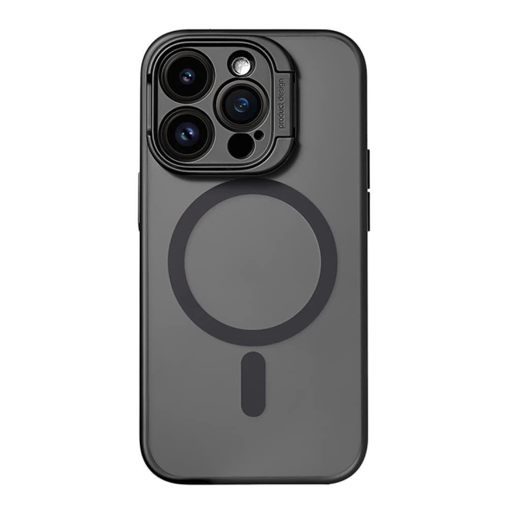 Coque iPhone 14 Pro Max magnétique noire antichoc avec protection objectif - 7