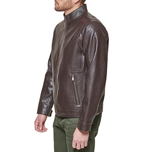 Image of DOCKERS Men's The Dylan Faux Leather Racer Jacket