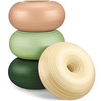 Honoson 12 PCS Flexible Seating Classroom 19.71 Inch Inflatable Yoga Ball Chairs Donut Exercise