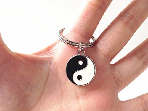 Yin Yang Keychain,Zen Keychain,ying yang,boho keychain,Ying Yang Keychain,Zen Keyring,yin yang,spiritual gifts
