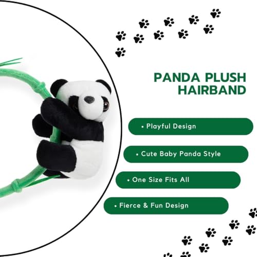 Image of Radhu & Kabby Cute Panda Hair Band for Girls Kids | Cute Girls Hair Accessories | Panda Head band | Hairbands For Kids Girl | Kids hair Accessories, Fun Hair Bands (1 Pc)