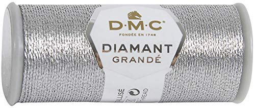 DMC Diamant Grande Metallic Thread 21.8yd - Dark Silver miniatura 1