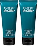 DAVIDOFF COOL WATER MAN AFTER SHAVE BALM, AROMATISCH-FRISCHER HERRENDUFT, PFLEGT UND KÜHLT NACH DER RASUR, 100ML, ACQUATIC (PACKUNG MIT 2)