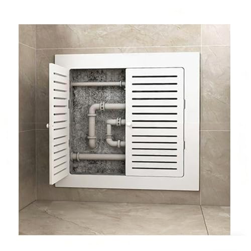 Pannello di accesso in PVC resistente e copertura per radiatore a parete, 90 x 80 cm, 2 ante, ideale per impianti idraulici elettrici, camera da letto, corridoio, soffitta, soluzioni di archiviazione