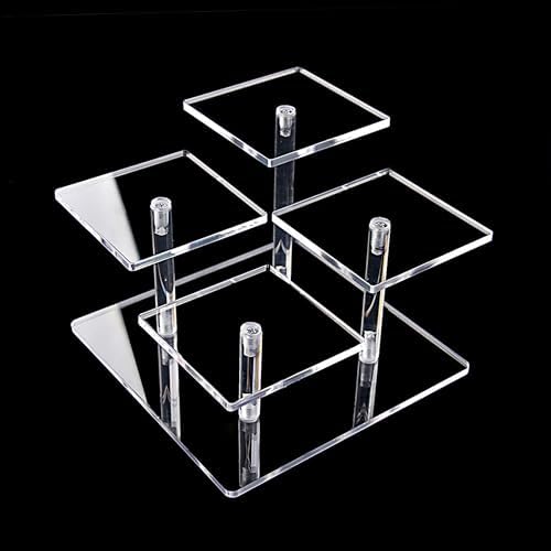 Molbory 6 Stück 3 Größen Acryl Riser Display Ständer, Durchsichtig