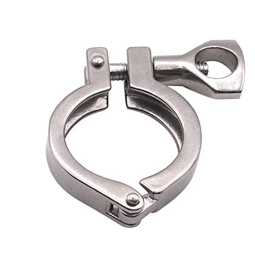 DERNORD Stainless Steel 304 Single Pin Heavy Duty Tri Clamp with Wing Nut for Ferrule TC 1.5'' (Pack of 1)