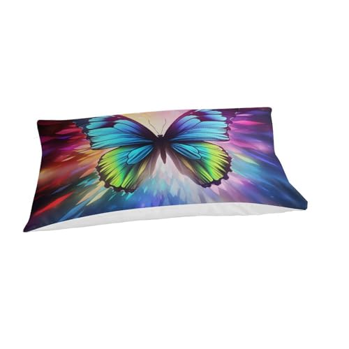 Housse de couette 135x200 fermeture éclair papillon microfibre - 3