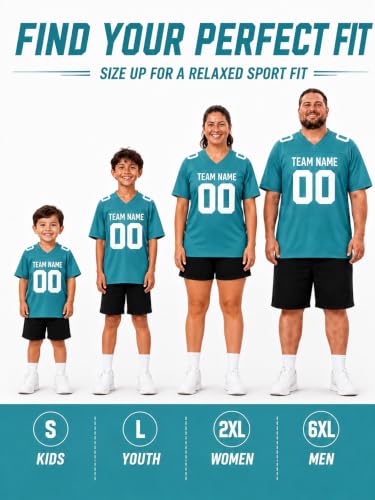 Image of Custom Replica Football Jersey with Name Number Logo
