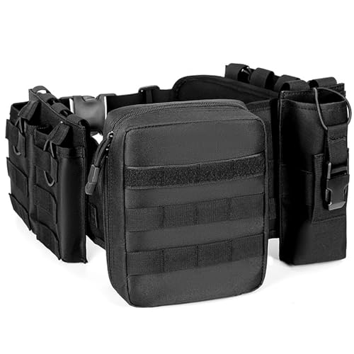 Sac de rangement Molle noir avec attache rapide pour chargeur