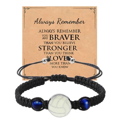Image of Soccer Baseball Basketball Volleyball Gifts for Boys Girls,Handmade Braided Bracelet Gifts for Son Daughter Team Member