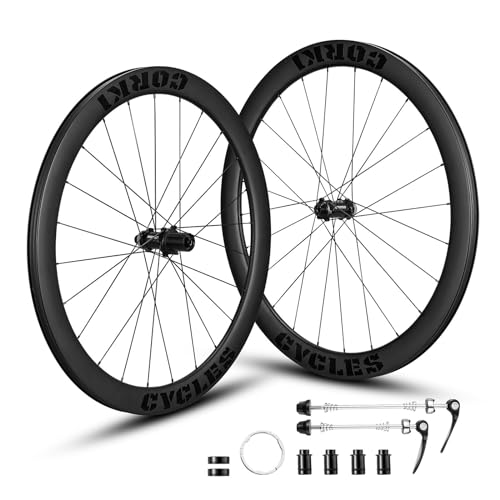 Corki Cycles Tarmac Series Carbon Fiber Road Bike Wheels 700C Wheel Set (60mm Depth)