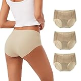 INNERSY Women's Seamless No Show Hipster Panties Invisible Light Underwear 3-Pack(3 Beige,Small)