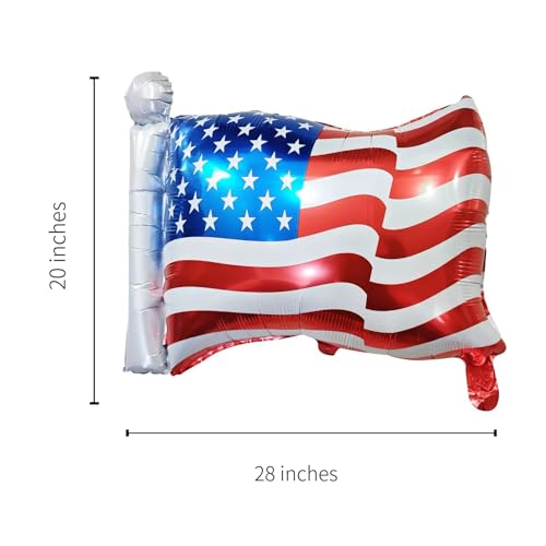 Image of 4th of July Decorations Red White and Blue Balloons Patriotic USA Party Fourth of July Decorations USA American Flag Balloons