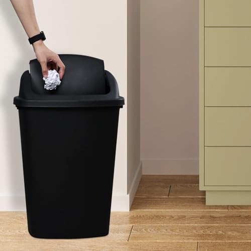 Pack de 4 canecas de basura grandes con tapa basculante miniatura 5