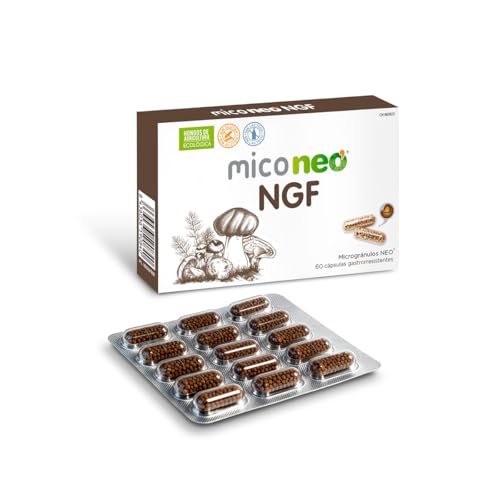 MICO NEO | NGF | 60 Cápsulas | Favorece el Rendimiento Cognitivo | Con Bacopa, Melena de león,...