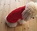 FAMI Dog Clothes Dogs Sweater Soft Puppies Clothing Winter Puppy Sweaters Warm Outfit for Dogs Small XS S Cat Apparel(Red,Small)