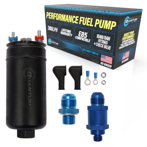 QFS QFS-606FT-8-8 380LPH External Fuel Pump – E85, Methanol & Racing Gas