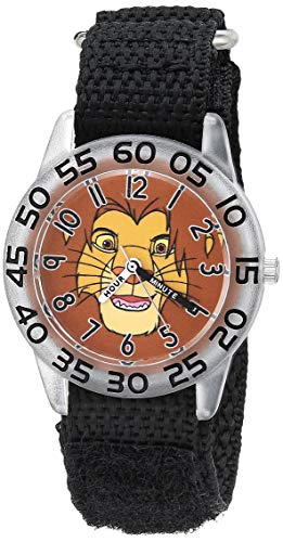 Image of Disney Kids' Plastic Time Teacher Analog Quartz Nylon Strap Watch