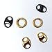 DEWGEM Cute Dangle Ear Gauges for Women Black Ear Weights Hangers for Ear Tunnels Hoops Dangling Ear Plugs Fashionable Dangle Gauges for Stretched Ears Ear Plugs Size 6G 4G 2G 0G 00G