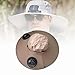 FytStycale Fishing Cap with Built-in Fan and Wide Brim for Outdoor Use, Khaki