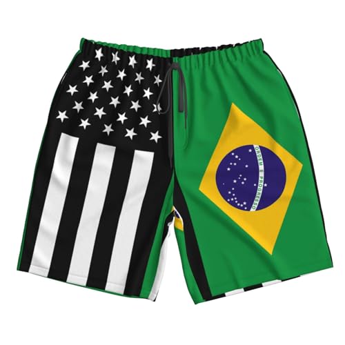 America Albania Albanian Flag Men's Swim Trunks Bathing Mesh Lining Suit Swimsuits Beach Shorts