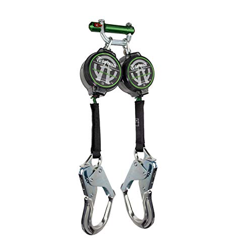 Safewaze 018-5027 7' Dual Leg Web Retractable with Aluminum Rebar Hooks