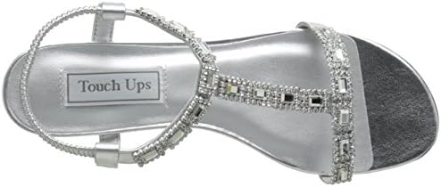 Touch Ups Women's Jazz Wedge Sandal, Silver, 12 W US | Image 4