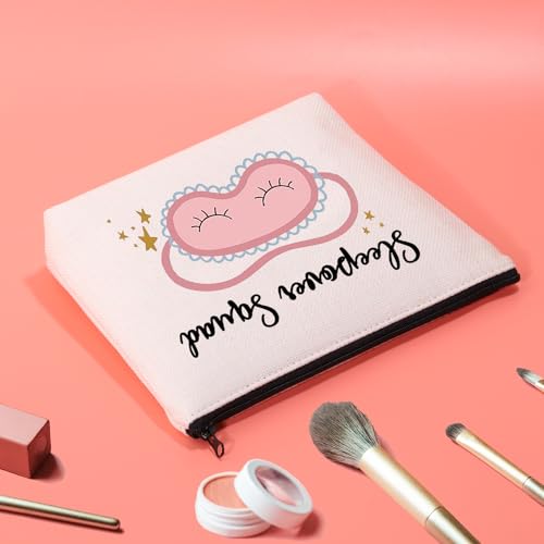JXGZSO Slumber Party Sleepover Squad Makeup Bag - Eyelashes Bag for Pamper Party, Bachelorette Gift, Birthday Gift4