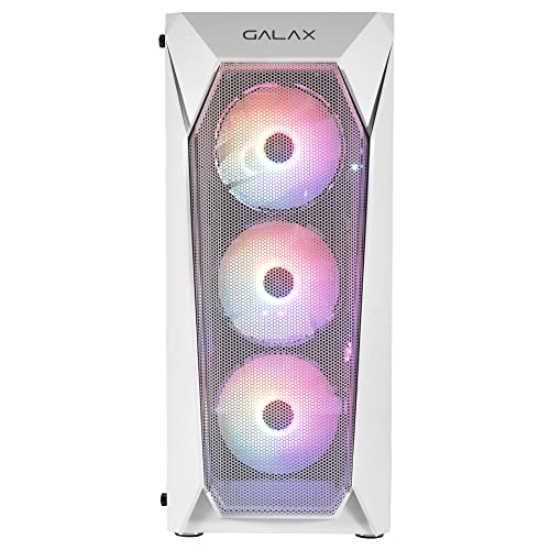 Gabinete Gamer Galax Branco Revolution Vidro Temperado ARGB Mid Tower ATX Branco - CGG5ANWA4B0