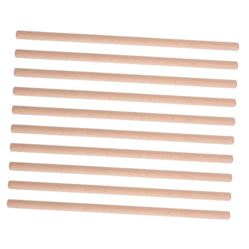 HIAKDOFT 10個 用木製リズムスティック 軽量滑らか楽器 打楽器 室内外遊び 誕生日 に