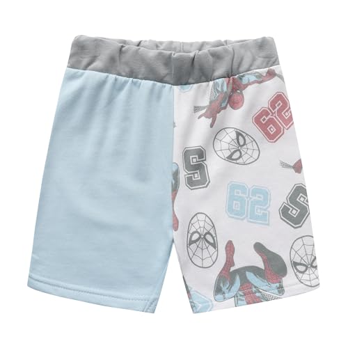 Image of Marvel Spider-Man Boys 2 Piece Shirt and Shorts Set for Toddlers and Big Kids