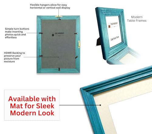 Image of 22 x 32 Wooden Photo Frames for Wall Decoration, 22 x 32 inch Pine Yellow Wood Photo Frames for Loved Ones, Gifts, Photo Frame for Home Decor, Photos, Posters and Artworks (22 x 32 inch, Yellow)
