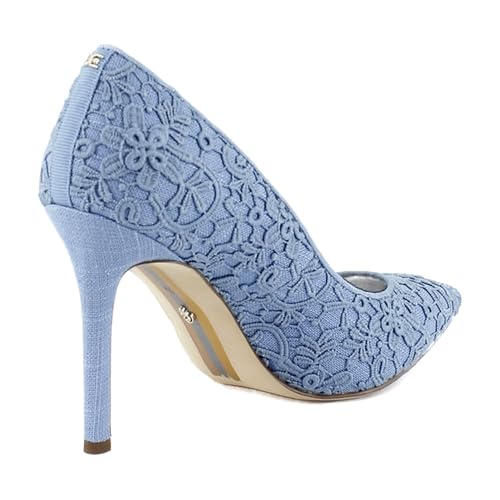 Image of Sam Edelman Women's Hazel Pump Royal Sky Blue Lace 5 Medium
