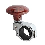 Aumo-mate Car/auto/vehicle Handle Control Steering Wheel Knob Clamp Steering Wheel Spinner, Power Aid Balls (Mahogany color)