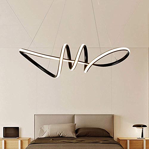 Lustre salon moderne LED plafonnier aluminium silicone 80cm pour éclairage chambre étude
