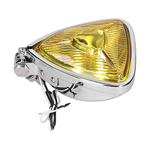 Faisceau de croisement triangulaire jaune 12V 55W pour remplacer un phare de moto usé