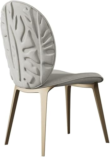 Sillas de comedor, Modernas sillas de comedor tapizadas sin brazos Cocina y sala de estar, Sillas para comedor (Beige)