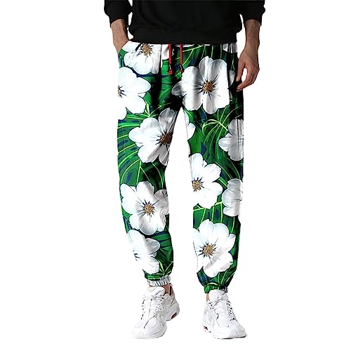Pantalon de jogging floral homme au graphisme Motif 7 S unique