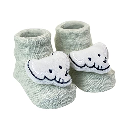 Clingo Pantufa Com Chocalho Elefante Cinza Cinza