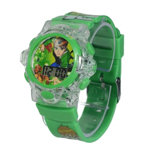 Relógio Infantil Menino Ben 10 Criança Com Luz E Som Oferta (VERDE)