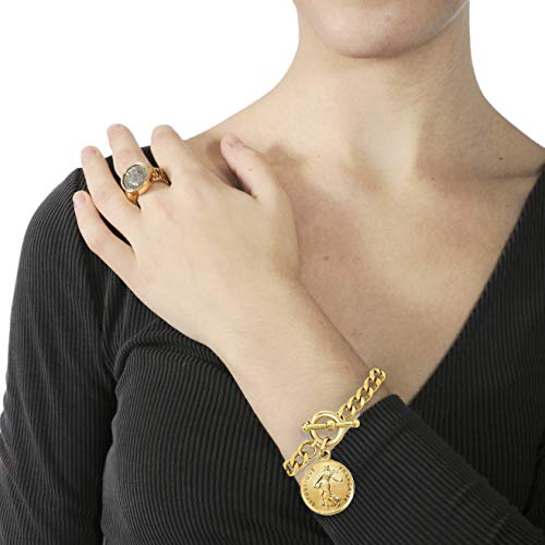 Ben-Amun "Moroccan" Coin Bracelet, Bohemian Statement Vintage Jewelry, 24k Gold, One Size, Made in New York2