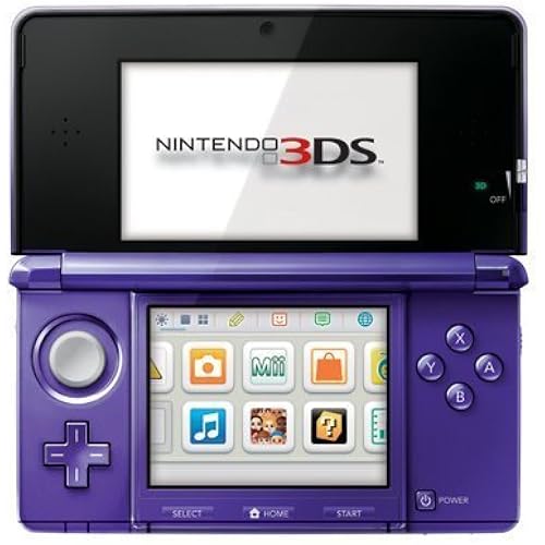 Nintendo 3DS Midnight Purple - Nintendo 3DS (Renewed)