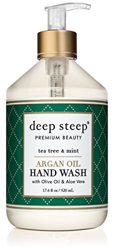 DEEP STEEP Tea Tree & Mint Argan Oil Hand Wash, 17.6 FZ