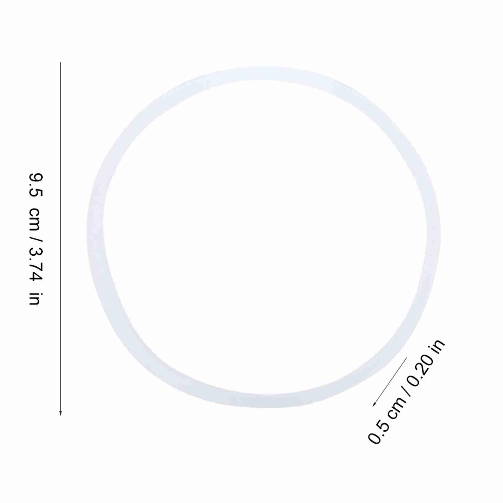 Juicer Seal Rings, 2 PCS 9.5 x 0.5 cm / 3.74 x 0.20 inch New Replacement Gaskets Rubber Seal Rings Sealing Gaskets O Rings Replacement Part for 600W Juicer