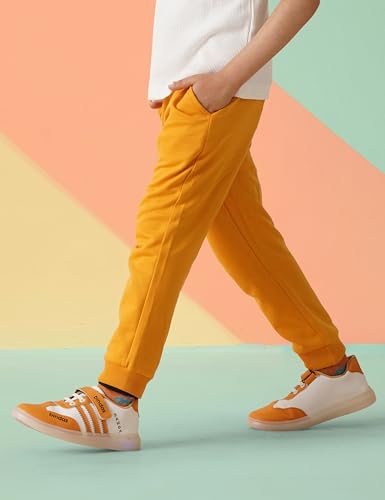 Image of Amazon Brand - Symbol Boys Cotton Rich Stretchable Knit Terry Track Pants Joggers | Age 2-14 Years