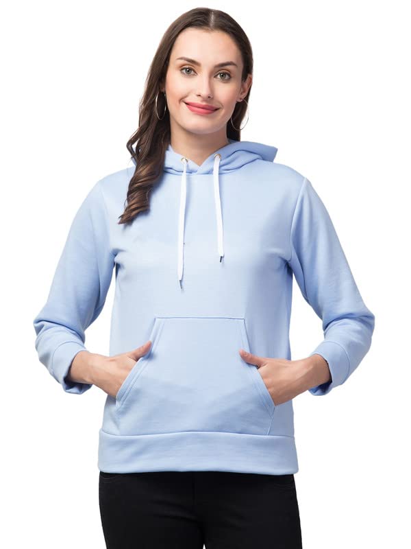 Image of Women's Fleece Plain Hoodie