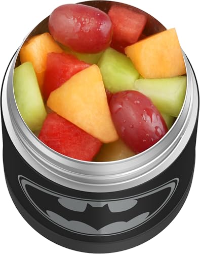 Image of THERMOS FUNTAINER 10 Ounce Stainless Steel Vacuum Insulated Kids Food Jar, Batman