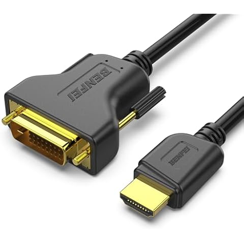 Benfei HDMI to DVI Cable 1.8m High Speed Cover